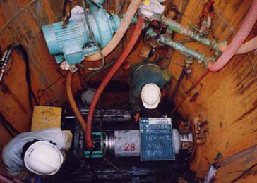 宮津市公共下水道第２処理分区管梁工事02