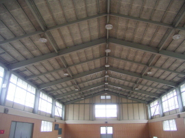 綾部高校武道場・渡り廊下耐震補強01