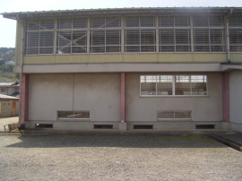 綾部高校武道場・渡り廊下耐震補強02