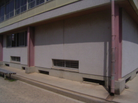 綾部高校武道場・渡り廊下耐震補強03