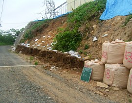 京都・宮津テレビ中継放送所　法面崩落部復旧工事02